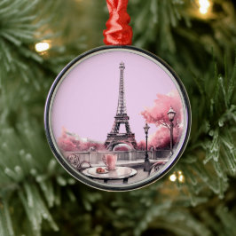 Weihnachten in Soft Pink Ornament Aus Metall