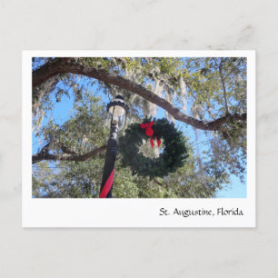 Weihnachten in St. Augustine Postkarte