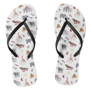Weihnachten in Südafrika Wild Big 5 Tier Flip Flops