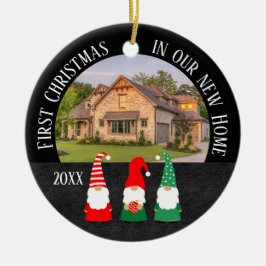 Weihnachten in unserem neuen Zuhause Keramik Ornament