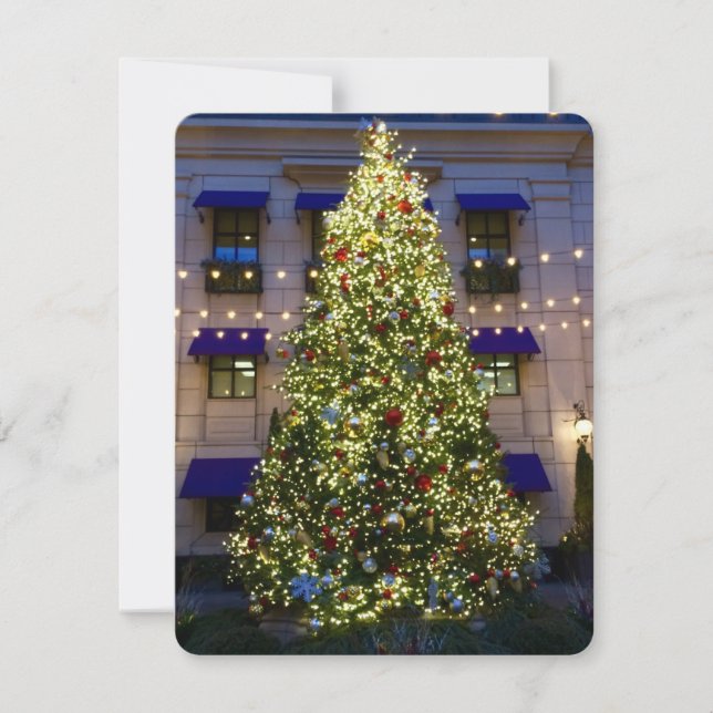 Weihnachten in Waldorf Astoria Chicago Note Card Mitteilungskarte (Vorderseite)