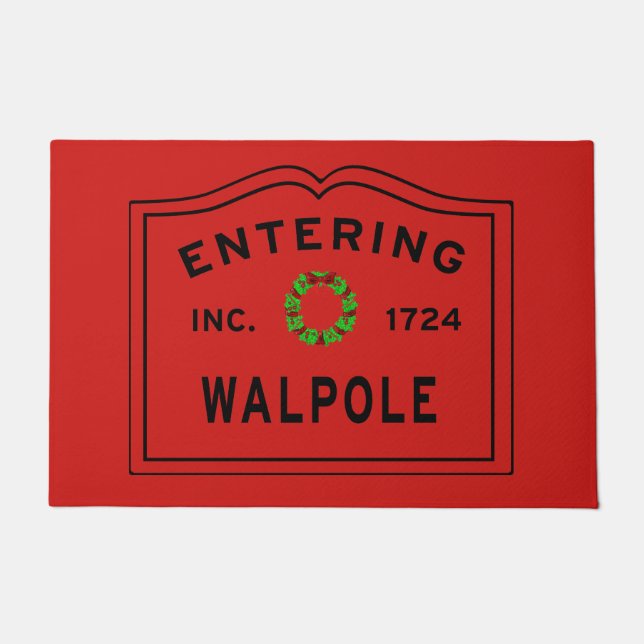 Weihnachten in Walpole Massachusett Fußmatte (Vorderseite)