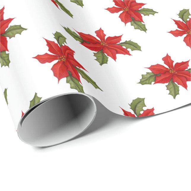 Weihnachten in Weiß Geschenkpapier (Rolleneckpunkt)