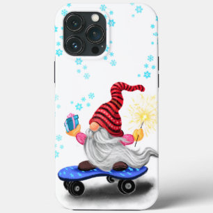Weihnachten iPhone Case Geschenk Skater Gnome mit 