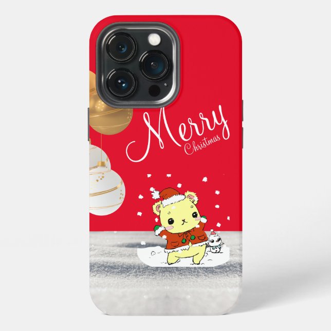 Weihnachten iPhone Hülle (Hinten)