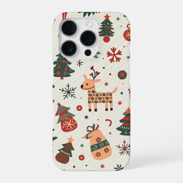 Weihnachten iPhone Hülle (Rückseite)