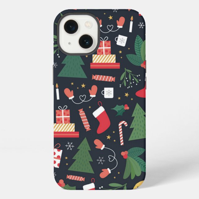 Weihnachten iPhone Hülle (Rückseite)