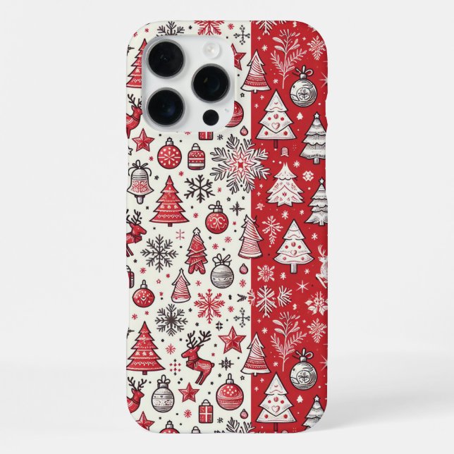 Weihnachten iPhone Hülle (Rückseite)