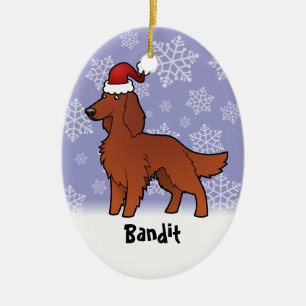 Weihnachten irisch/Englisch/Setzer Gordons/R&W Keramik Ornament