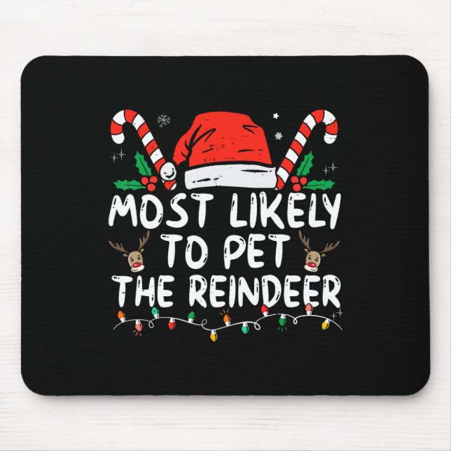 Weihnachten ist am ehesten geeignet, das Rentier z Mousepad (Vorne)