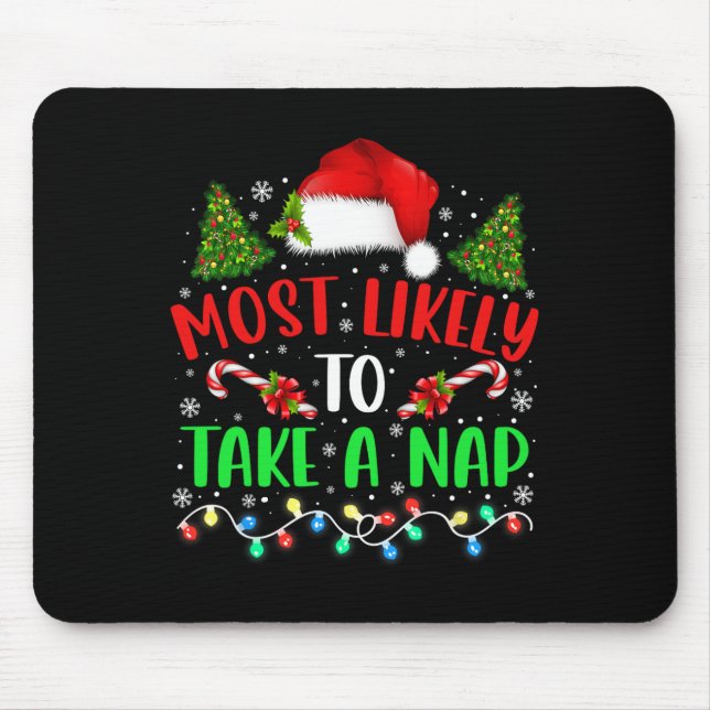 Weihnachten ist am ehesten geeignet, ein Nickerche Mousepad (Vorne)