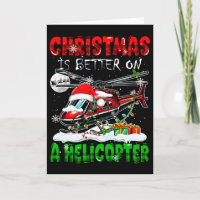 Weihnachten ist besser auf dem Hubschrauber Santa