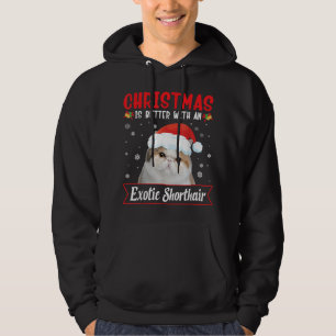 Weihnachten ist besser mit einer exotischen Kurzha Hoodie