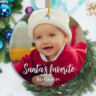 Weihnachten ist das Lieblings-Foto für Niedliche  Keramik Ornament