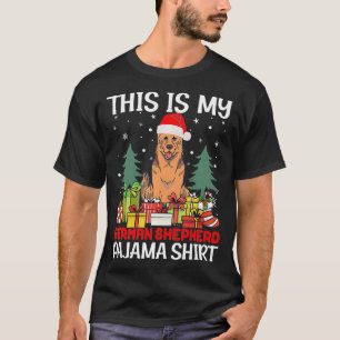 Weihnachten ist das mein deutscher Hirte Pajama Fu T-Shirt