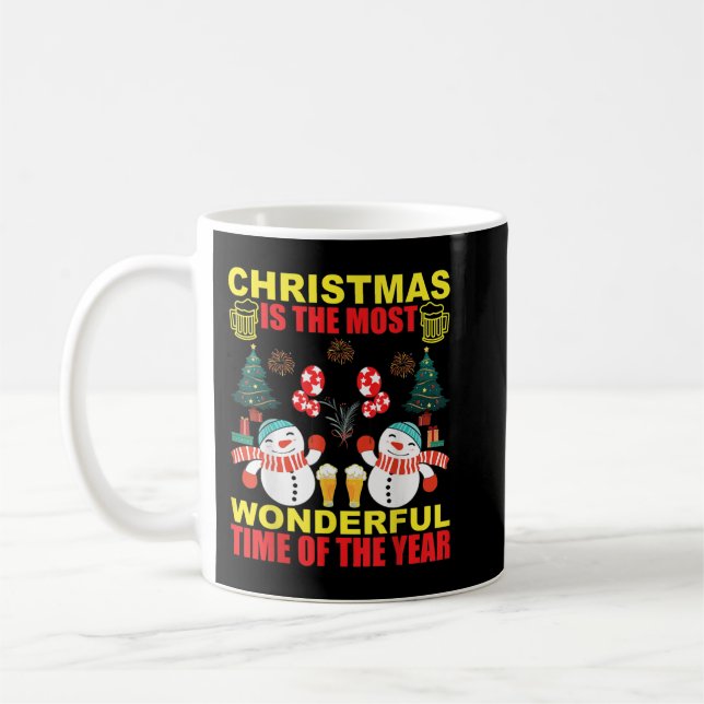 Weihnachten ist die schönste Zeit des Jahres Kaffeetasse (Links)