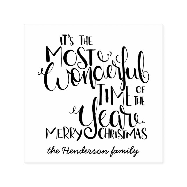 Weihnachten ist die wunderbarste Zeit des Jahres Permastempel (Design)