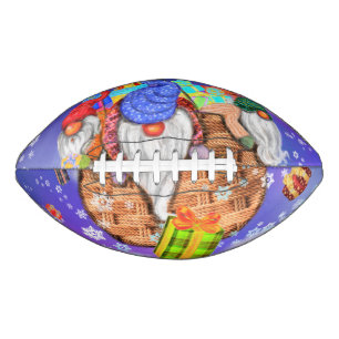 Weihnachten ist ein Luftballon und gibt Geschenke Football