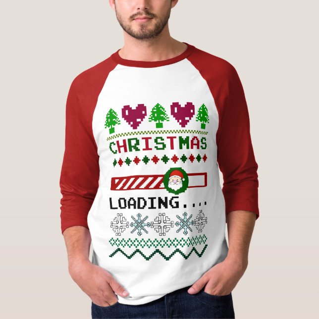 Weihnachten ist ein lustiges hässliches Weihnachte T-Shirt (Vorderseite)
