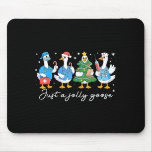 Weihnachten ist einfach eine fröhliche Gans Kranke Mousepad