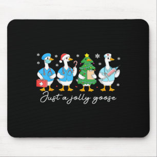 Weihnachten ist einfach eine fröhliche Gans Kranke Mousepad