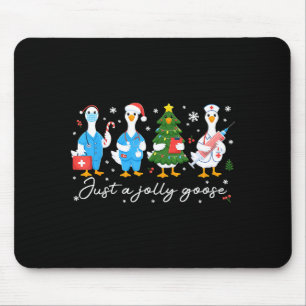 Weihnachten ist einfach eine fröhliche Gans Kranke Mousepad