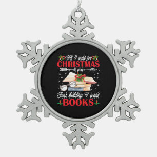 Weihnachten ist es, dass du einfach nur das Kind h Schneeflocken Zinn-Ornament