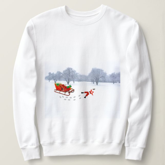 Weihnachten ist gestoppt Sweatshirt (Design vorne)