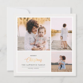 Weihnachten ist Gold | Elfenbeinküste Moderne 3-Fo