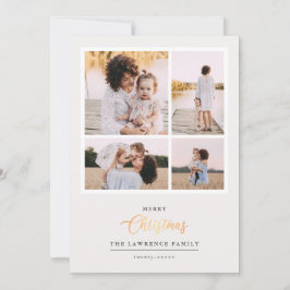 Weihnachten ist Gold | Elfenbeinküste Moderne 4-Fo