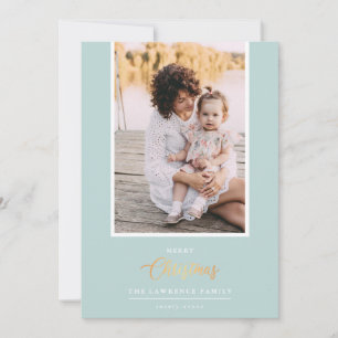 Weihnachten ist Gold Minze Modernes vertikales F