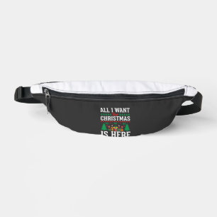 Weihnachten ist hier Weihnachtsbaum Geschenk Bauchtasche