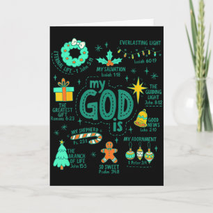 Weihnachten ist Jesus mein Gott ist der Grund Karte