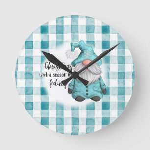 Weihnachten ist keine Jahreszeit, sondern ein Gefü Runde Wanduhr
