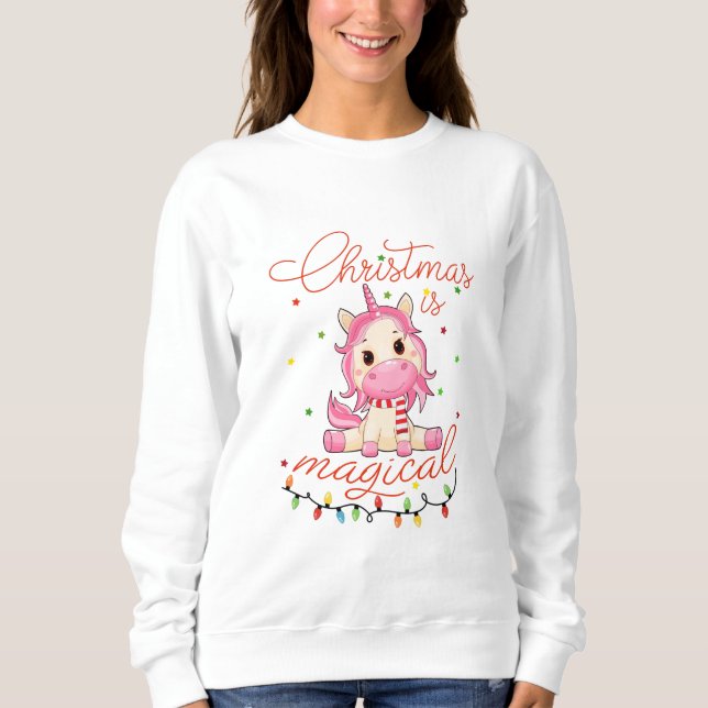 Weihnachten ist magisch sweatshirt (Vorderseite)