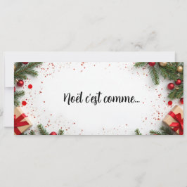 Weihnachten ist wie... Überraschungs-QR-Code-Karte