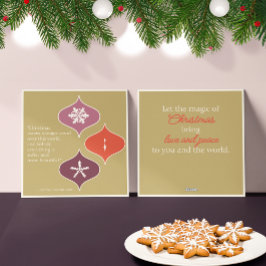 "Weihnachten ist Zauberei" Weihnachtskarte Mitte d Feiertagskarte