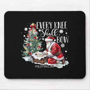 Weihnachten Jeder Knie soll sich beugen Santa Weih Mousepad