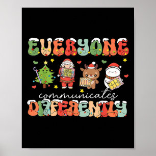 Weihnachten Jeder kommuniziert anders Poster