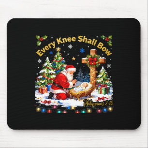 Weihnachten Jedermann soll das Knie beugen Weihnac Mousepad