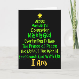 Weihnachten Jesus Bibel Namen Xmas Baum Sh Karte