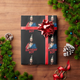 Weihnachten Jesus Geburtstag Junge Geschenkpapier