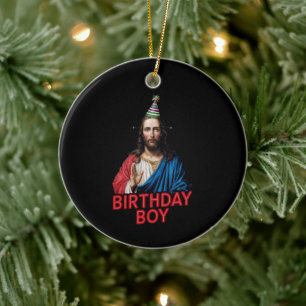 Weihnachten Jesus Geburtstag Junge Keramik Ornament