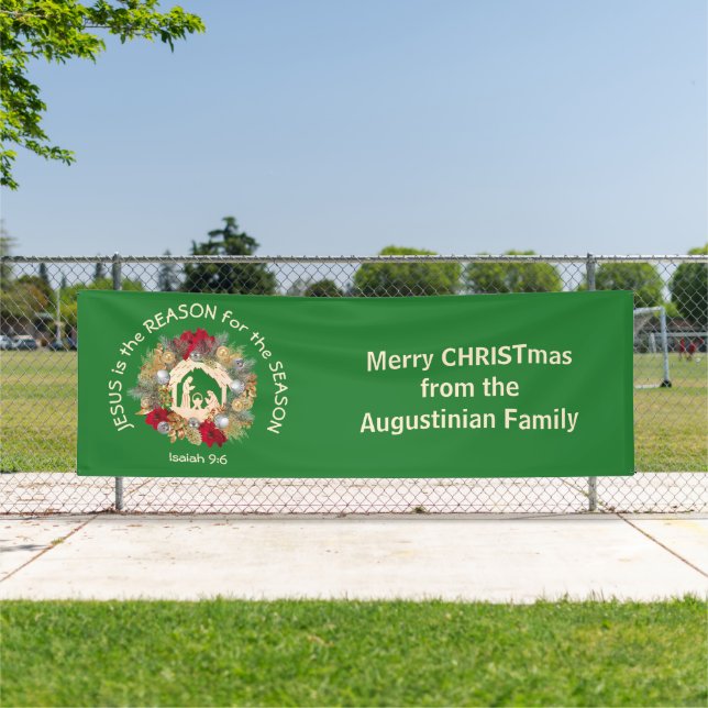 Weihnachten JESUS IST DER GRUND Banner (InSitu)