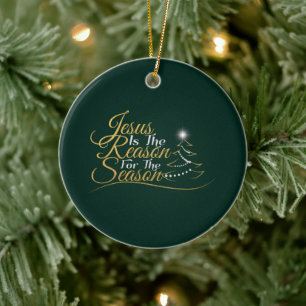 Weihnachten Jesus ist der Grund für die Jahreszeit Keramik Ornament