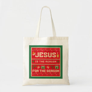 Weihnachten Jesus ist der Grund für die Jahreszeit Tragetasche