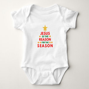 Weihnachten Jesus ist der Grund für die Saison Baby Strampler