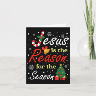 Weihnachten Jesus Ist Der Grund Für Die Saison Chr Karte