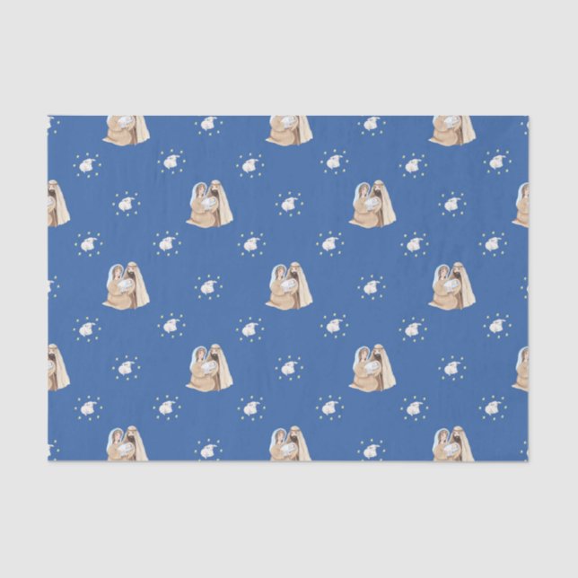 Weihnachten Jesus weiß Männer Angels Seidenpapier (Vorderseite)