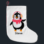 Weihnachten Jolly Pinguin in Scarf mit Ohrmuffen Kleiner Weihnachtsstrumpf<br><div class="desc">Dieser bezaubernde und liebenswerte Pinguin ist hier,  um dein Herz zu schmelzen und Freude zu verbreiten wie nie zuvor. Lassen Sie sich mit diesem Design die Urlaubssaison erleben und ließ,  dass es der Star Ihrer Festlichkeiten ist!</div>